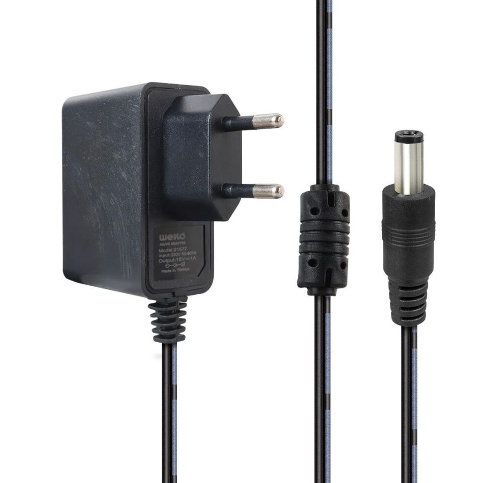 Ayt Weko 15 Volt 1 Amper 15 Watt 5.5 2.5 Uçlu Priz Tipi Adaptör
