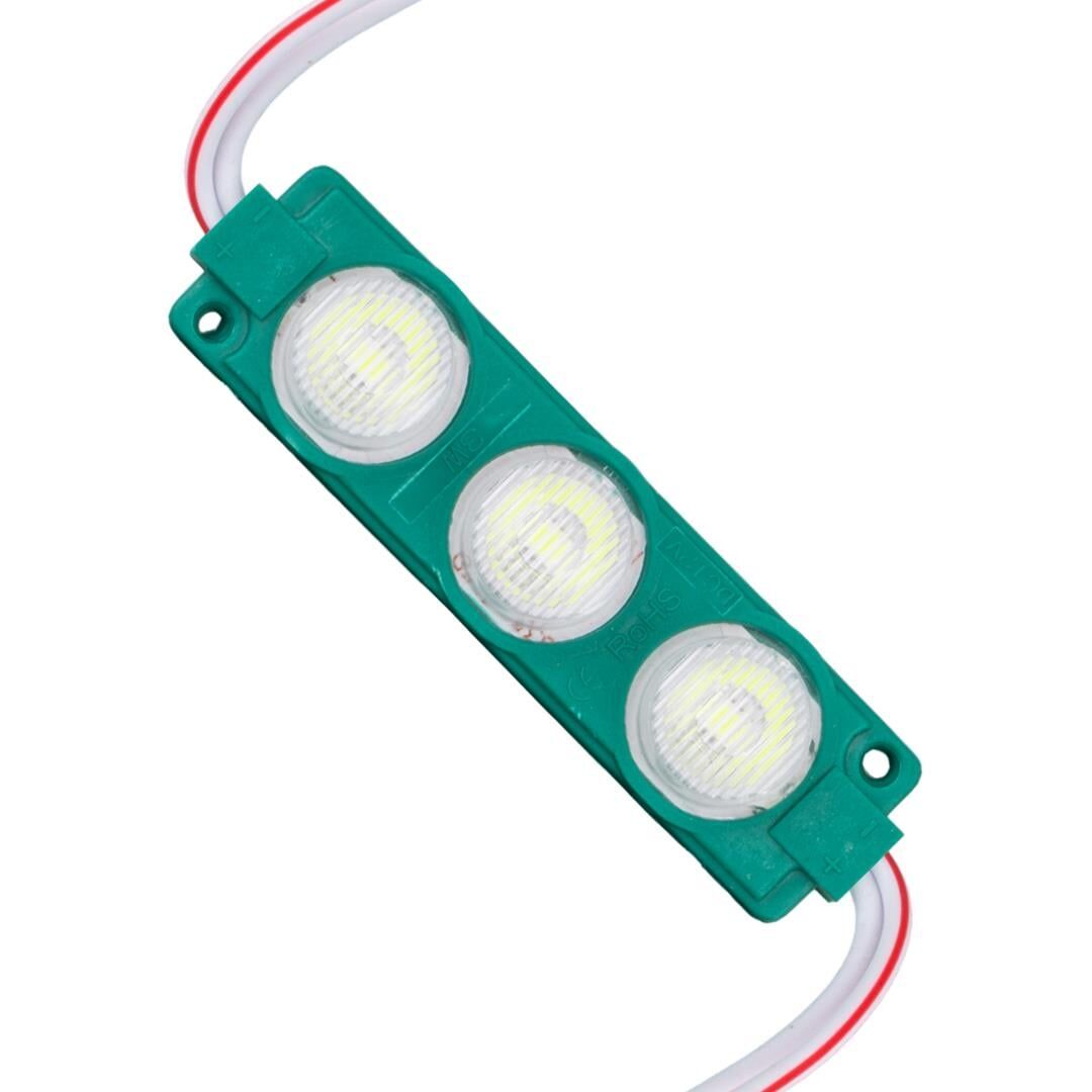 Powermaster Modül Led 12 Volt 3 Watt Yeşil Cob 74 x 20 mm 3030