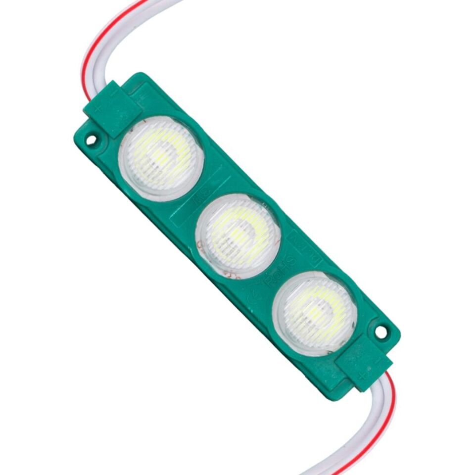 Powermaster Modül Led 12 Volt 3 Watt Yeşil Cob 74 x 20 mm 3030