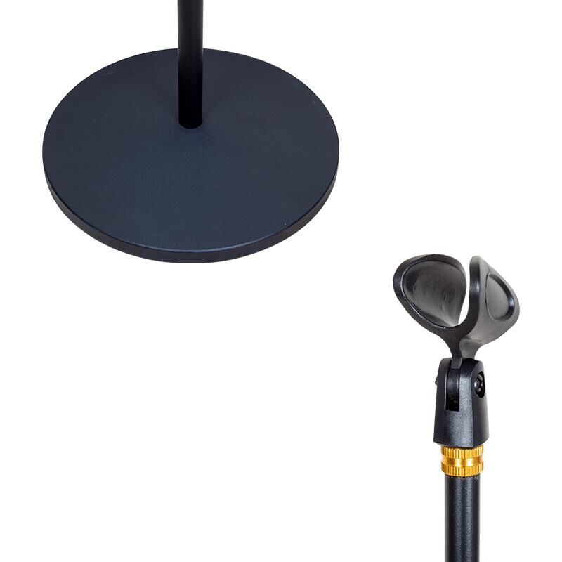 Ayt Magicvoice MV-19495 90Cm 180Cm İkili Mikrofon Sehpası Tutacağı Dökme Taban Ayarlanabilir Boydan Mikrofon Tutucu