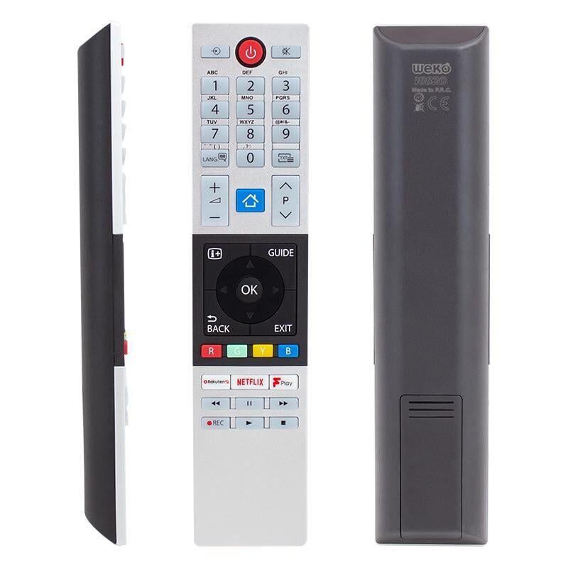 Ayt Toshiba Uyumlu CT-8533 Netflix-Play-Rakuten Tv Tuşlu Lcd-Led Tv Kumanda