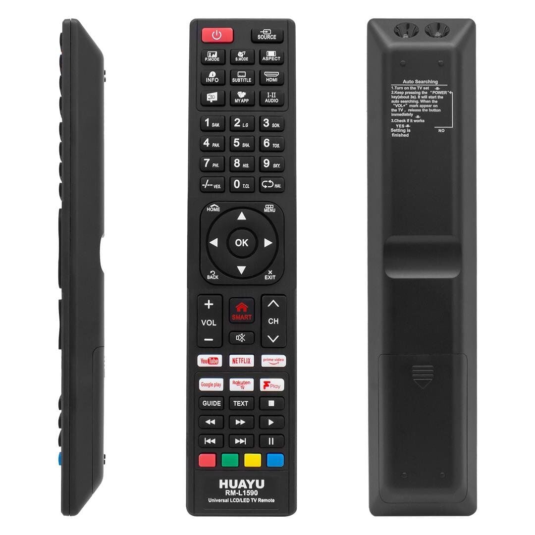 Huayu Kl RM-L1590 Unıversal Lcd Led Tv Kumanda Akıllı Kodlanabilir Uzaktan Kumanda