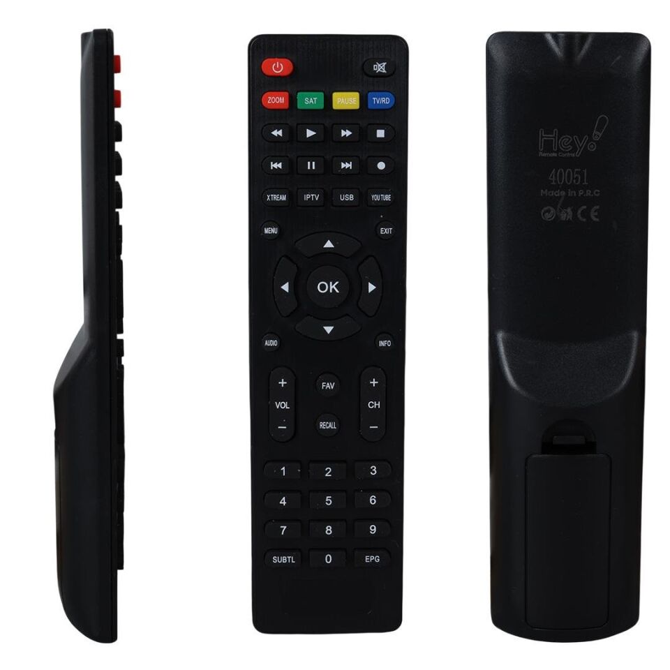 Ayt Redline TS-100 HD ve T Serisi Xtream Tuşlu HD Uydu Kumandası Uzaktan Kumanda