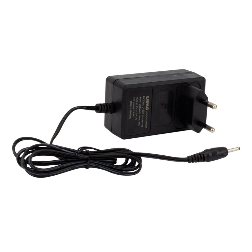 Weko 9 Volt 2 Amper İnce 2.5 0.7 Uç Yerli Üretim Tablet Pc Adaptörü