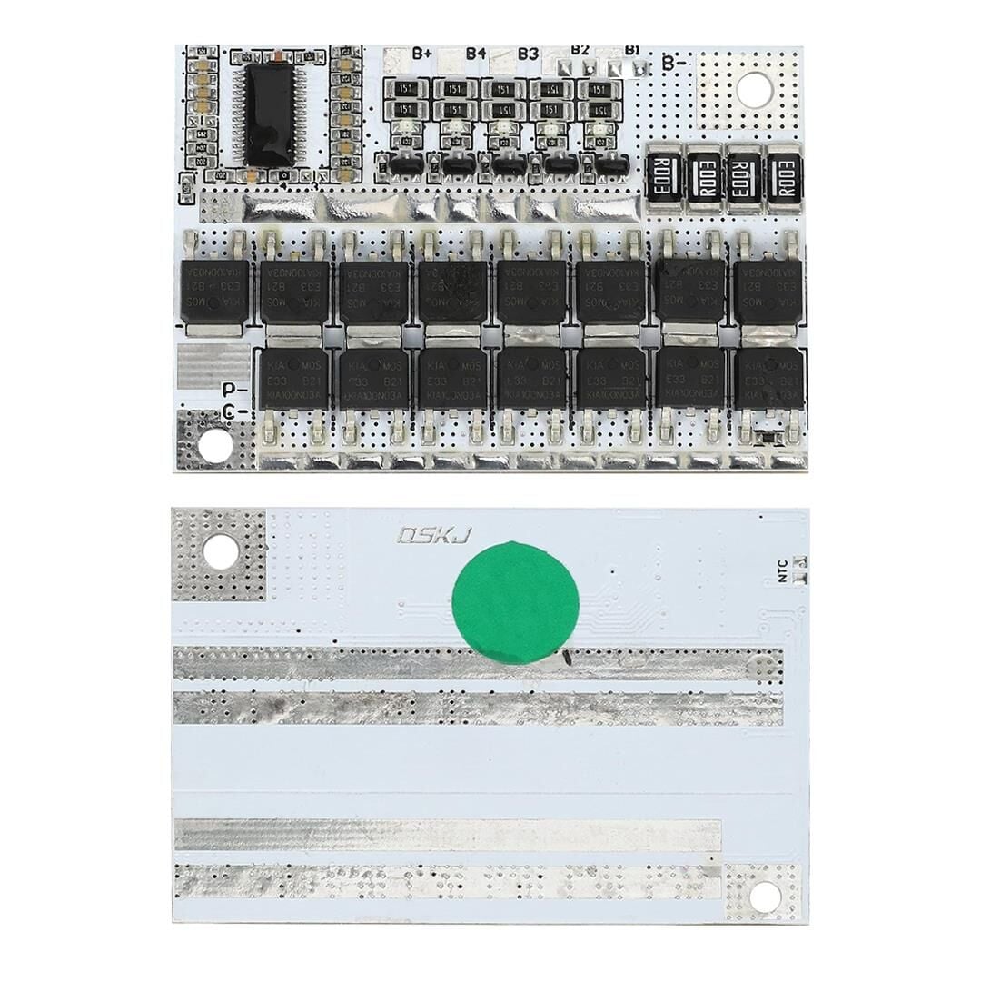 Ayt Wk-6776 5S 12V 100A BMS Devresi Lityum Batarya Şarj Modülü Pil Koruma Kartı 60X46X3.5mm