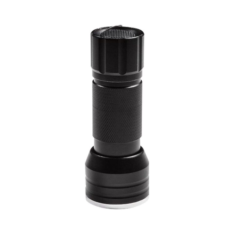 Powermaster Pm-6351 Uv Ultra Viyole Işıklı 21 Ledli 10 Cm Metal Pilli El Feneri Ultra Viole Para Kontrol Fener
