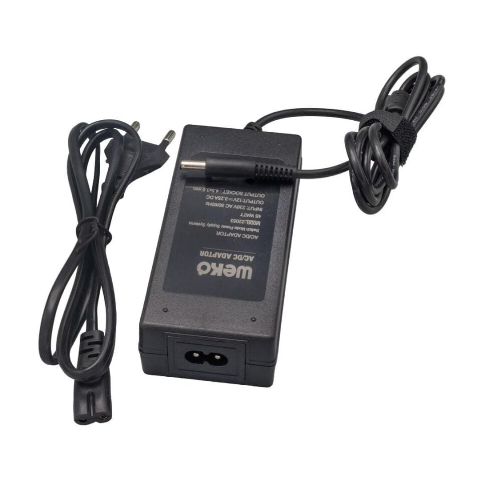 Ayt Weko 12 Volt 3.25 Amper 4.5x3.0mm Uçlu Notebook Adaptör Yerli Üretim