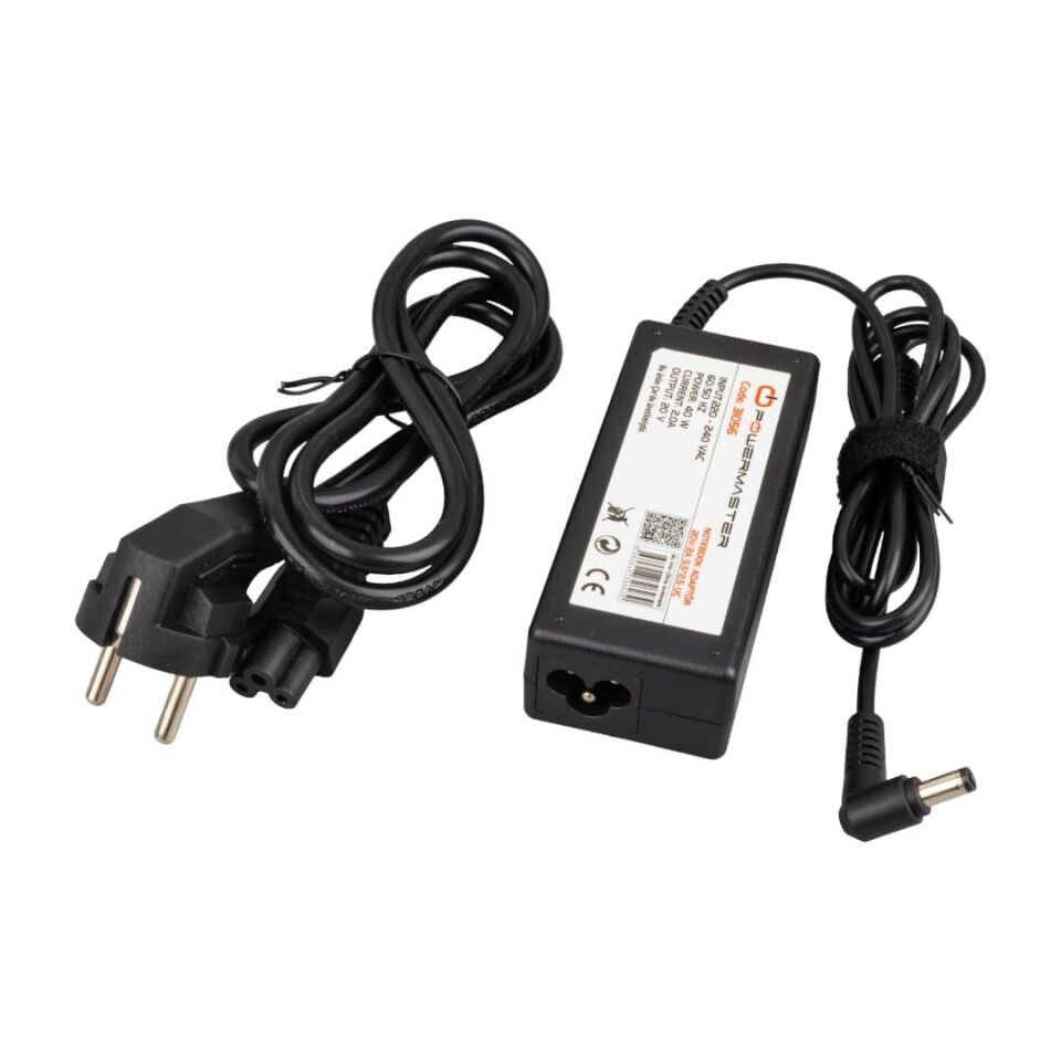 Powermaster 20 Volt 2 Amper 5.5 2.5 Uçlu Lenovo Ibm Notebook Adaptörü