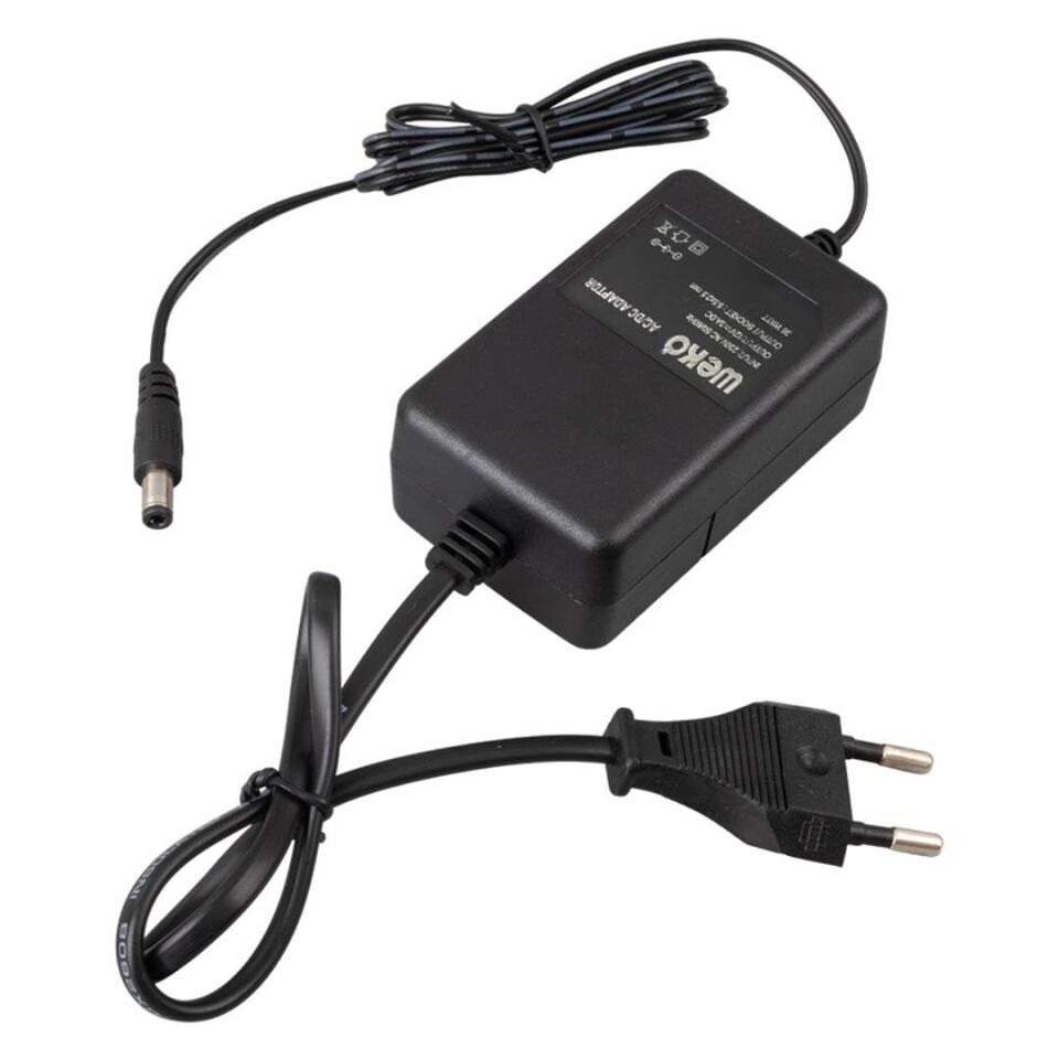 Weko 12 Volt 3 Amper 5.5 2.5 Uçlu Yerli Üretim Plastik Kasa Masaüstü Adaptör 12V-3A