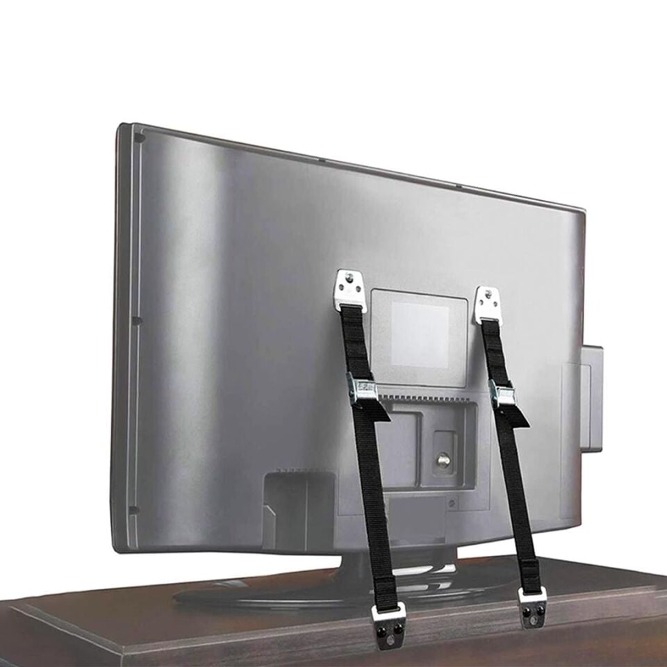 Ayt Pwr-22080 Lcd Led Tv Güvenlik Kemeri Unite Askı Aparatı Televizyon Sabitleyici Deprem Sabitleyici