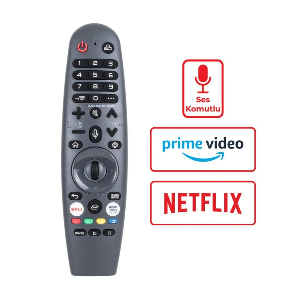Ayt Weko Kl Onvo Sunny Skytech Lg Uyumlu Televizyon Kumandası Ses Komutlu Smart Tv Kumandası
