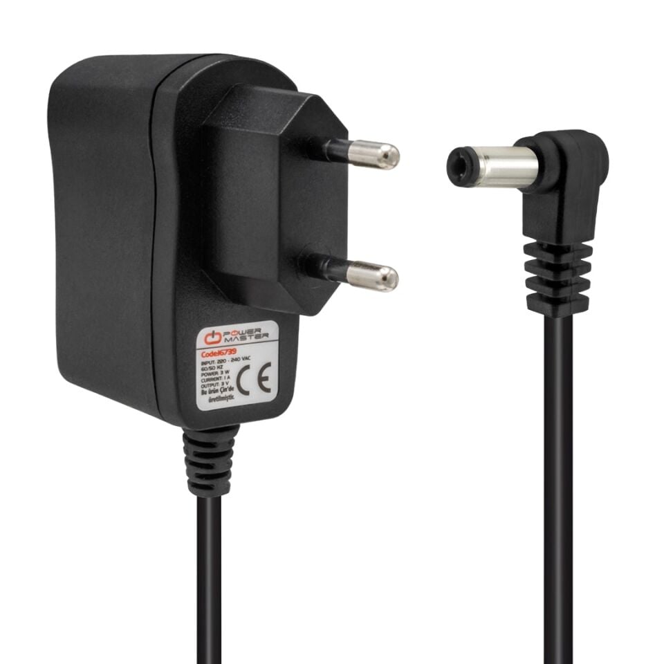 Ayt Powermaster Pm-16739 3 Volt 1 Amper 5.5x2.5 Mm Uçlu Priz Tipi Adaptör Şarj Aleti Cihazı