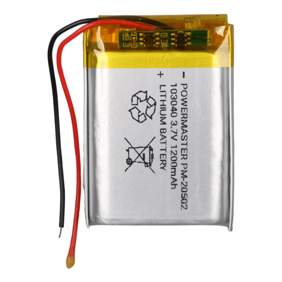 Ayt Powermaster 3.7 Volt 10x30x40 Mm 1200 mAh Lityum Polimer Pil Akıllı Saat İntercom Kulaklık Pili Soketsiz
