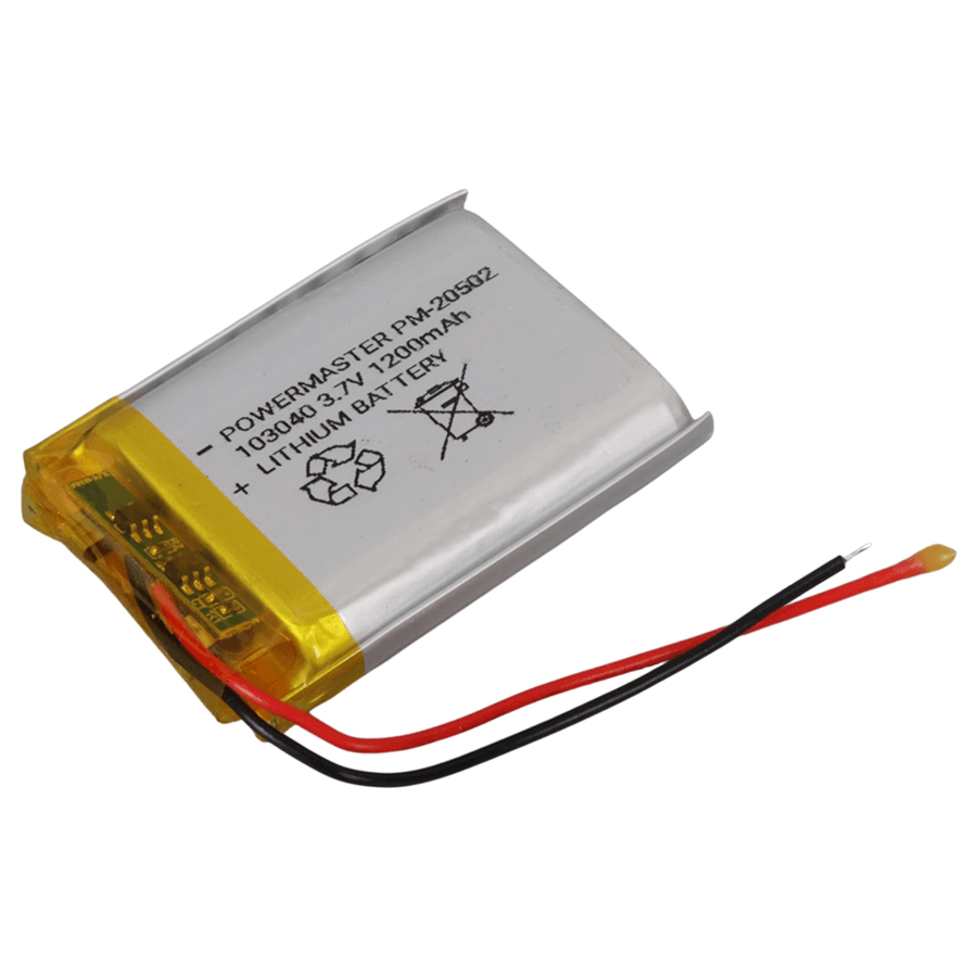 Ayt Powermaster 3.7 Volt 10x30x40 Mm 1200 mAh Lityum Polimer Pil Akıllı Saat İntercom Kulaklık Pili Soketsiz