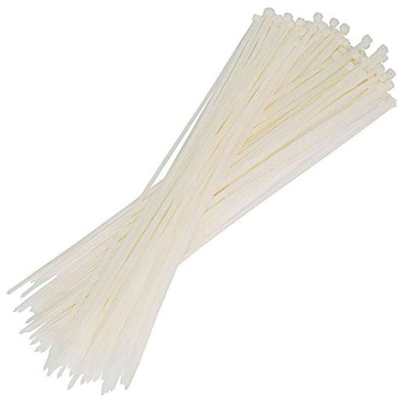 Ayt Powermaster PM-414 25 Cm Beyaz 3.6 Mm Kablo Bağı 100 lü Paket Klip Klemens Cırt Cırt
