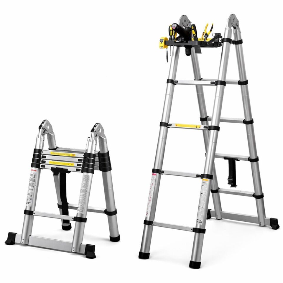 Sunup SN-29682 3.2+3.2 Metre Teleskopik Merdiven Karavan Port Tavan Çadır Tekne Katlanır Alüminyum