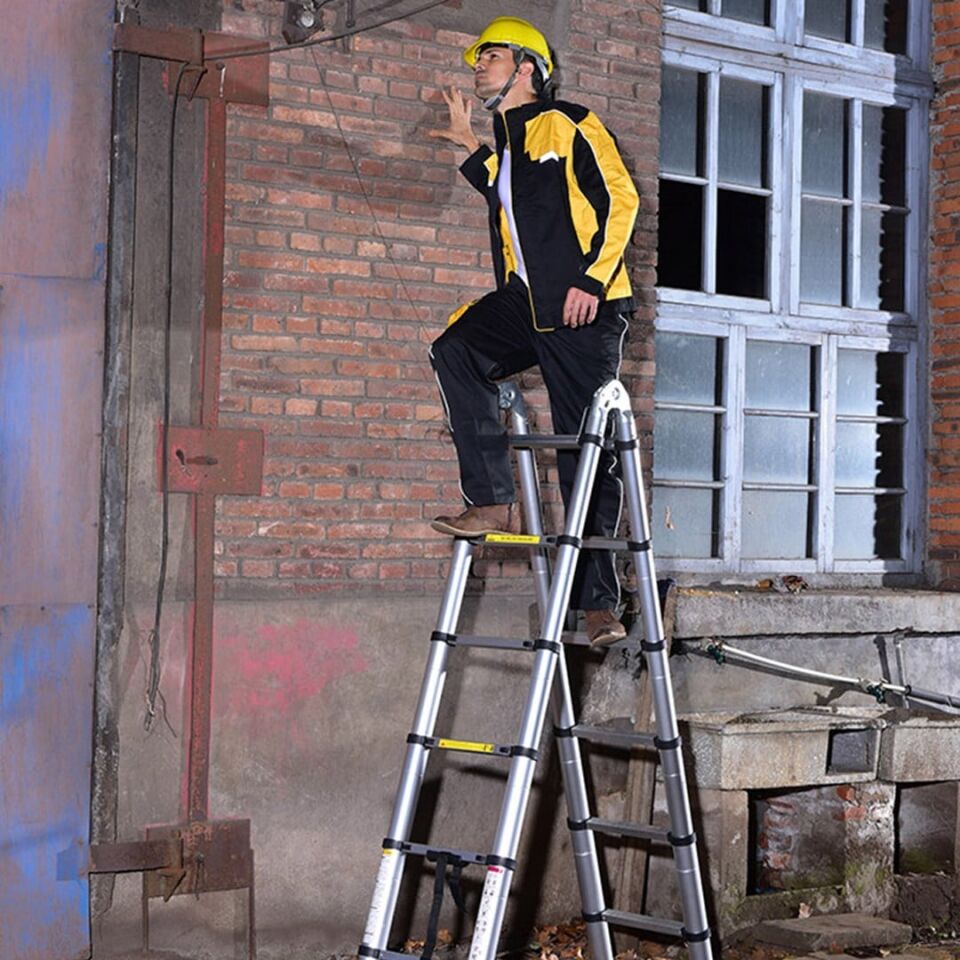 Sunup SN-29682 3.2+3.2 Metre Teleskopik Merdiven Karavan Port Tavan Çadır Tekne Katlanır Alüminyum