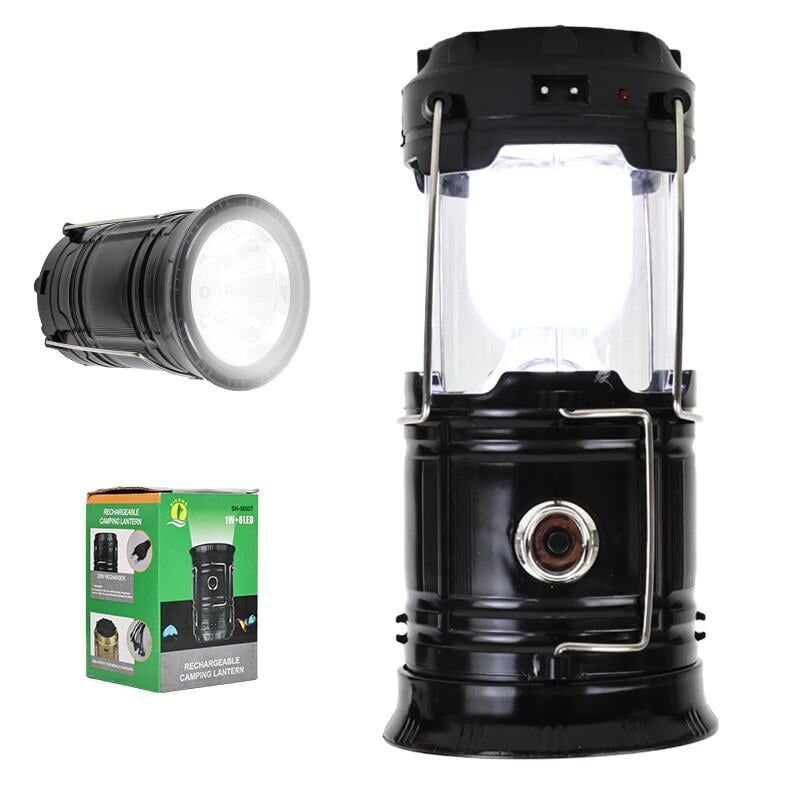 Ayt Powermaster Solar Güneş Enerjili Şarjlı Kamp Lambası Işıldak Led Aydınlatma Sh-5800t 1w 6led