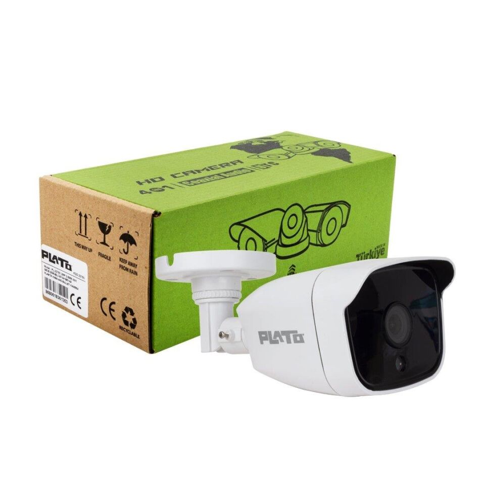 Plato PL-22765 2 MP AHD Bullet Kamera Gece Görüşlü Dvr Kayıt Cihazı İçin Güvenlik Kamerası