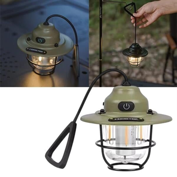 Ayt Powermaster PM-25439 Nostaljik 3 Filament 6 Smd Kamp Çadır Lambası Ampul Led Aydınlatma 1200 mAh Type-c