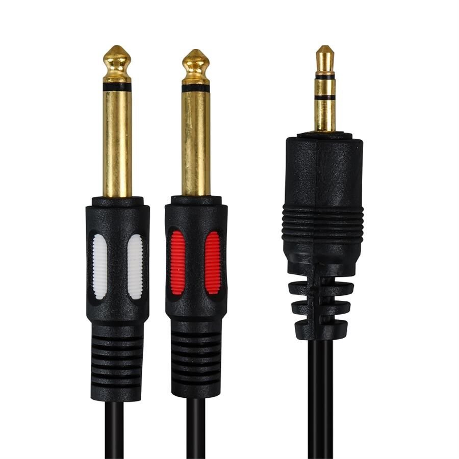 Ayt Powermaster PM-4284 3.5 mm Stereo Erkek 2x6.3mm Mono Erkek 1.5 Metre Kablo