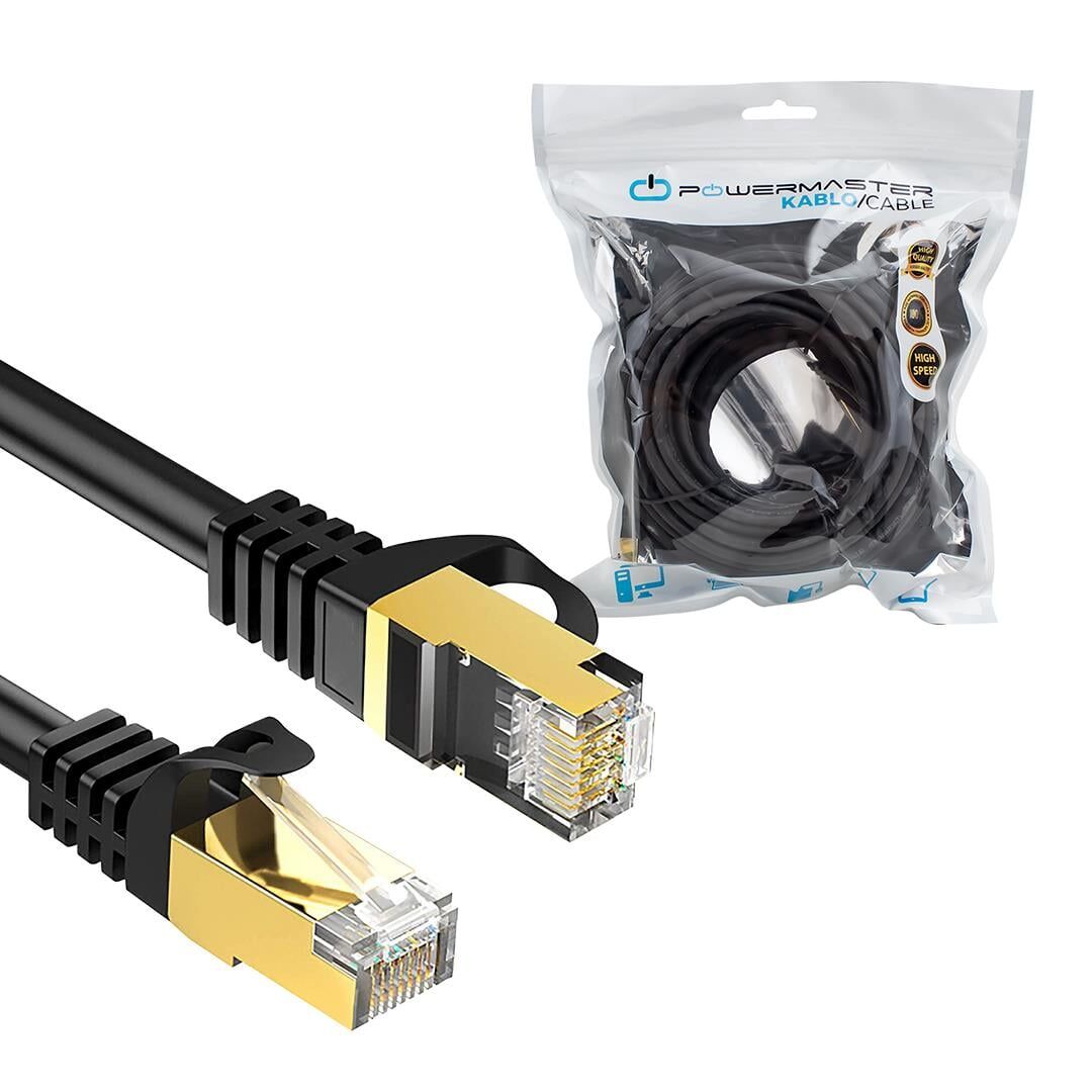 Ayt Powermaster PMCAT73 Cat7 Ethernet Kablo 10 Metre İnternet Kablosu Jack Soketli Hazır Kablo