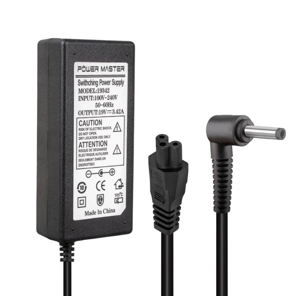 Ayt Powermaster PM-11424 19 Volt 3.42 Amper 4.0x1.35 Mm Uçlu Adaptör Asus Notebook Laptop Şarj Cihazı