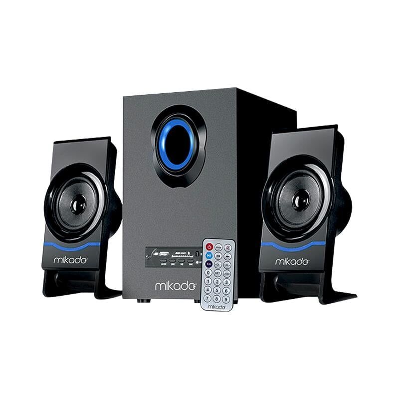 Ayt Mikado MD-1700BT 2+1 Siyah Usb Sd Kart Fm Radyo Destekli Kumandalı Multimedia Bluetooth Hoparlör Ses Sinema Sistemi