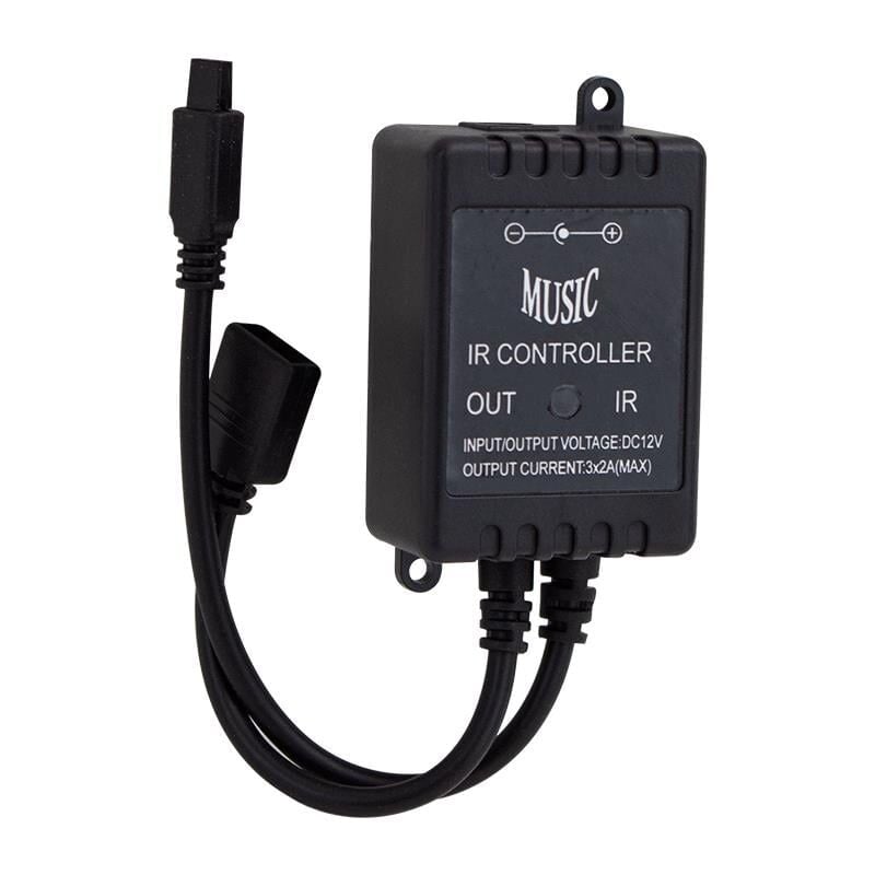 Ayt Powermaster 12-24 Volt Ir Kontrol Kumandalı Renk Değiştiren Müziğe Sese Duyarlı Rgb Renkli Led Kontrol Cihazı Aleti
