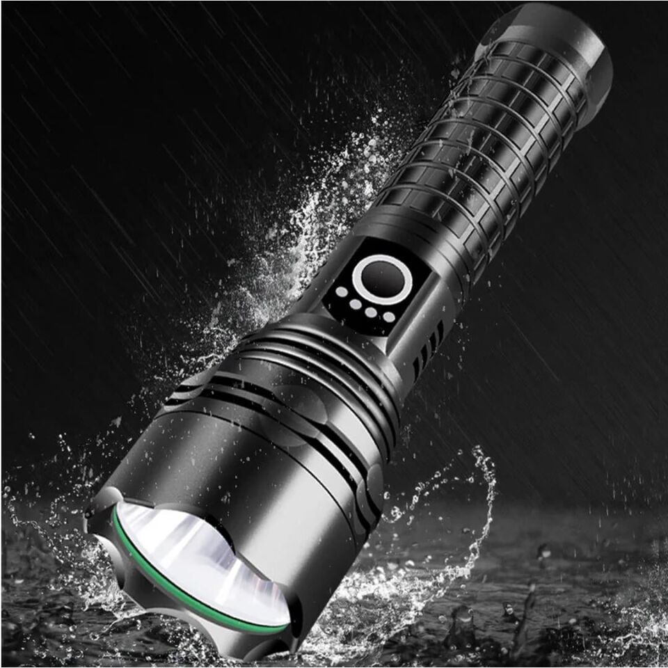 Powermaster RELAX-30 Taktik Şarjlı El Feneri Type-C 5000Mah Bataryalı Ultra Güçlü