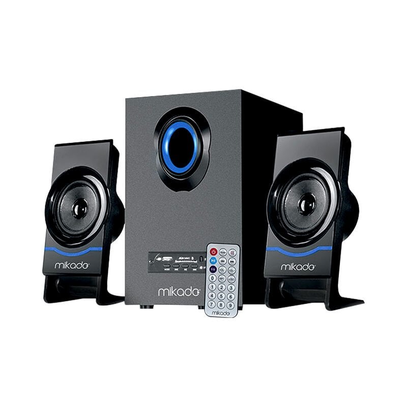 Ayt Mikado MD-1700BT 2+1 Siyah Usb Sd Kart Fm Radyo Destekli Kumandalı Multimedia Bluetooth Hoparlör Ses Sinema Sistemi