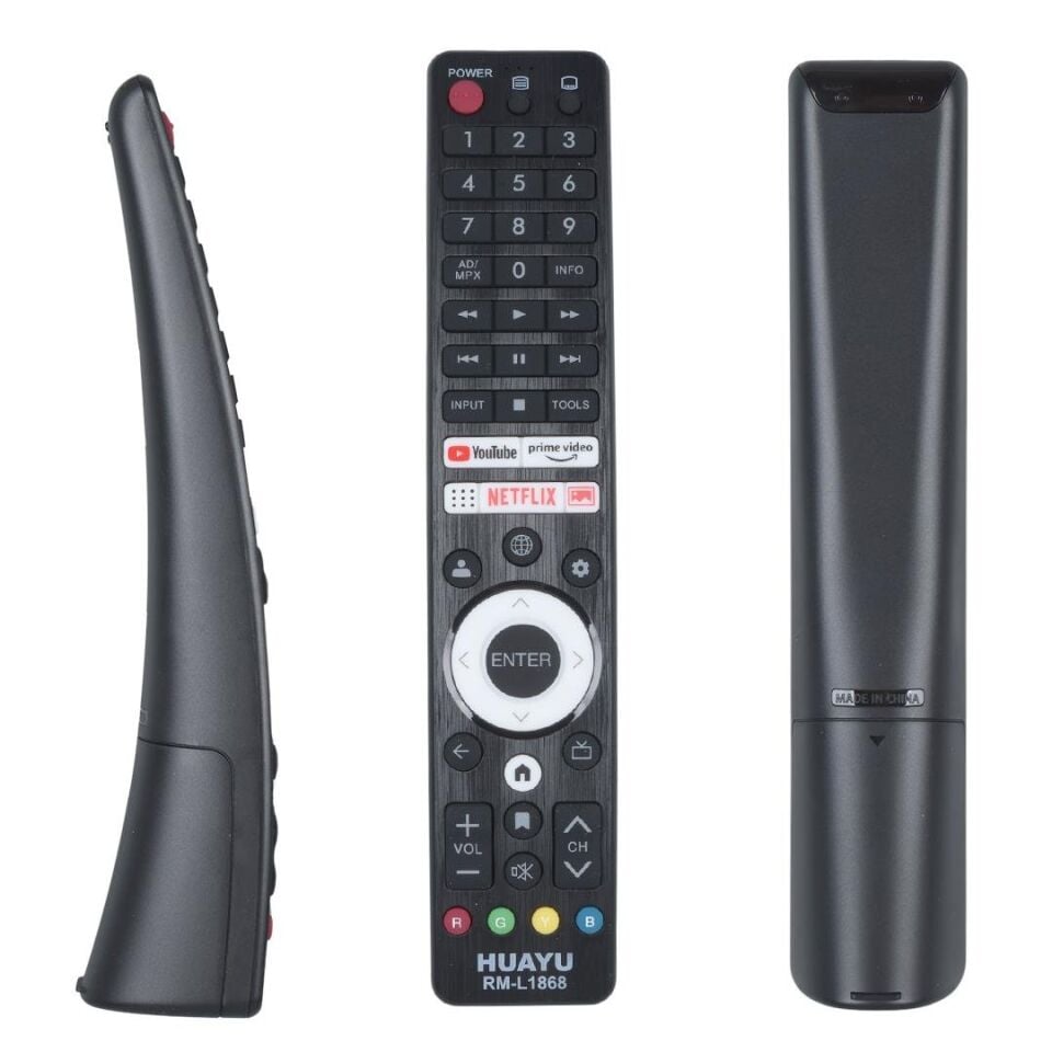 Ayt RM-L1868 Üniversal Sharp Netflix Youtube Prime Video Tuşlu Lcd Led Tv Kumanda