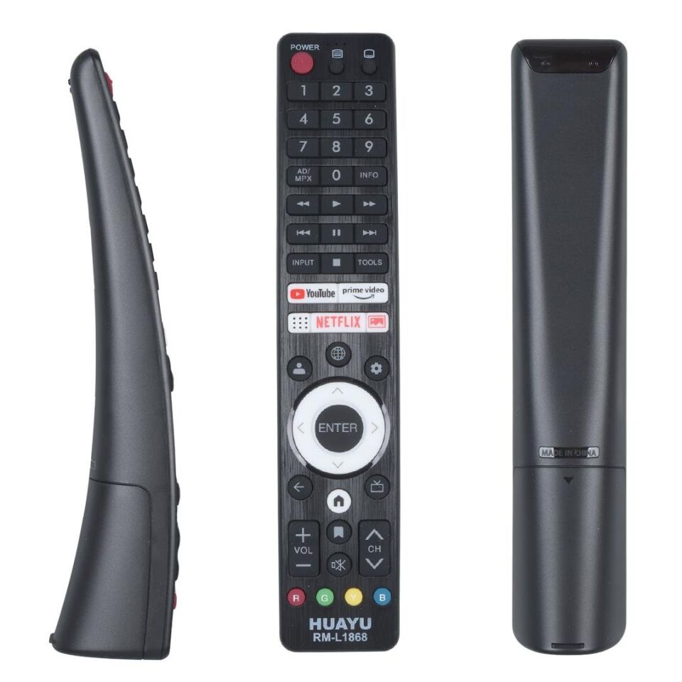 Ayt RM-L1868 Üniversal Sharp Netflix Youtube Prime Video Tuşlu Lcd Led Tv Kumanda