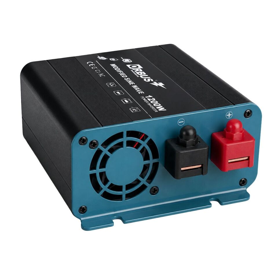 Orbus Eco ORB1200M 12V 1200W Modifiye Sinüs İnverter 12 Volt 220 Volt Çevirici Dönüştürücü