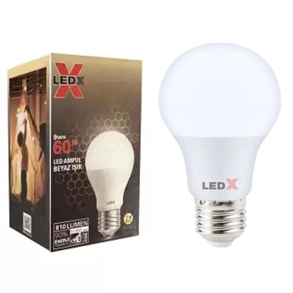 Ayt Ledx Al-a109 9 Watt E27 Duy 6500K 810 Lümen Beyaz Led Ampul Aydınlatma