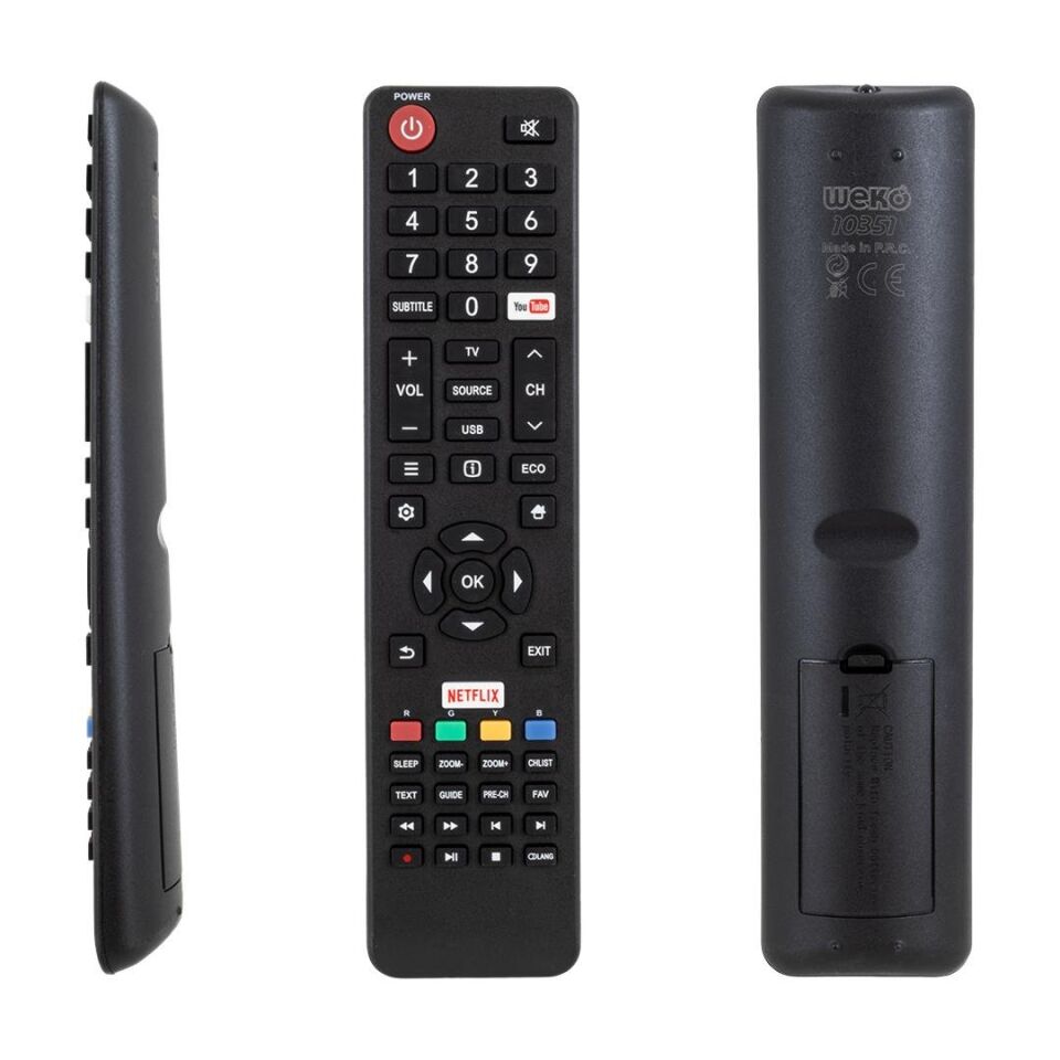 Ayt Weko Kl Tesla 06 532w54 Tla1xs Televizyon Kumandası Youtube Netflix Tuşlu Tv Kumanda
