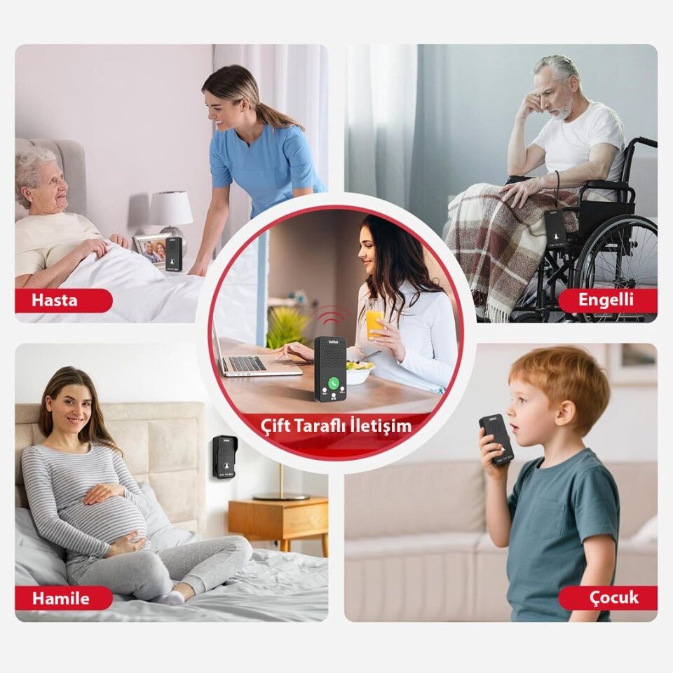 Hello D10A 1000 Mah Şarjlı İnterkom Kapalı Devre Konuşma Sistemi