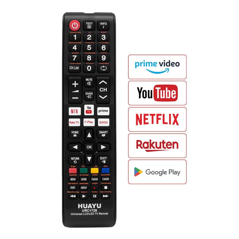 HUAYU KL URC1728 LCD LED TV UNIVERSAL KUMANDA