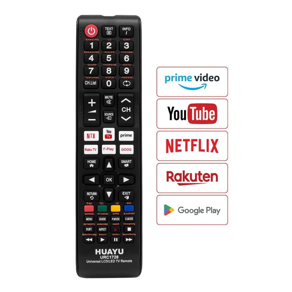 HUAYU KL URC1728 LCD LED TV UNIVERSAL KUMANDA