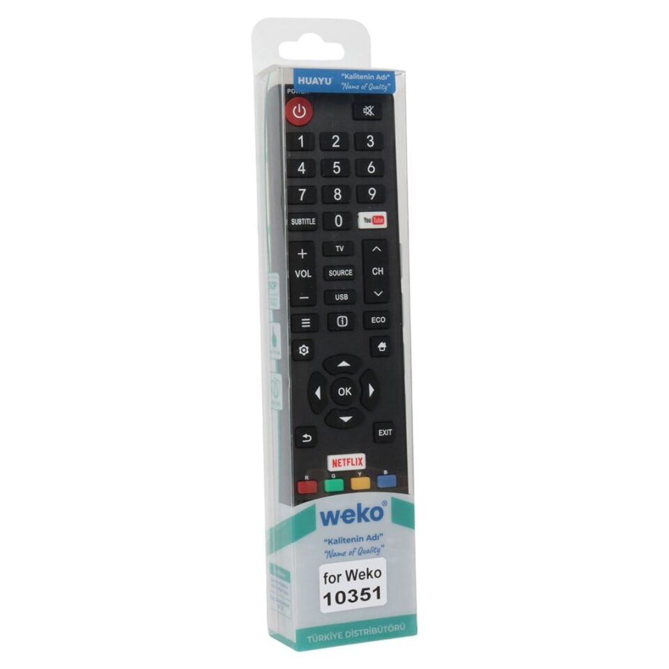 Weko Tesla 06-532W54-TLA1XS Youtube-Netflix Tuşlu LCD LED TV Kumanda