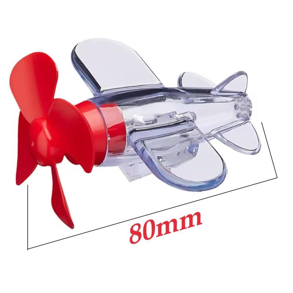 Ayt Sunup SN-26786 LED Işıklı Motosiklet Süs Uçağı Pilsiz Çalışan Kırmızı Mavi Işık Efektli Süsü