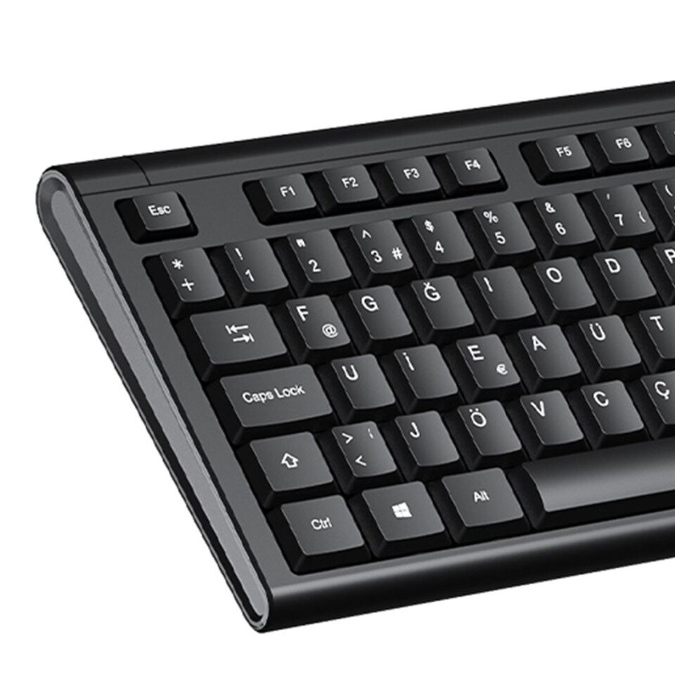 Lenovo Lecoo KB101 USB Kablolu Siyah Türkçe F Klavye (Numpadli)