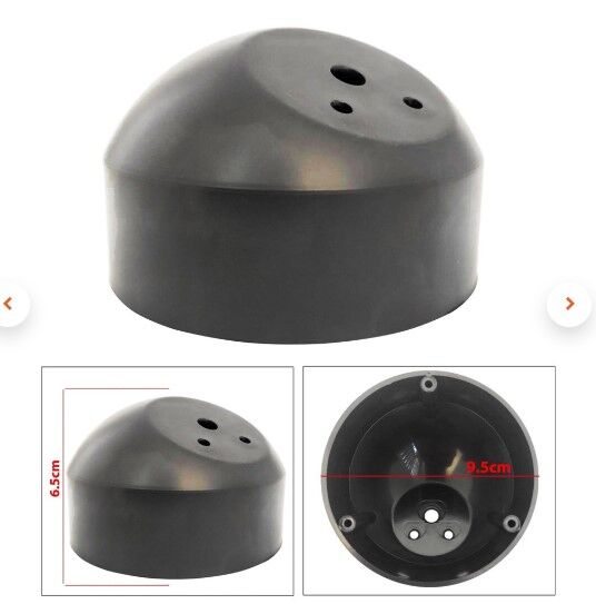 Poke PK-5059 10 CM Siyah Dome Tweeter Kabini Yüzey Montaj Podu