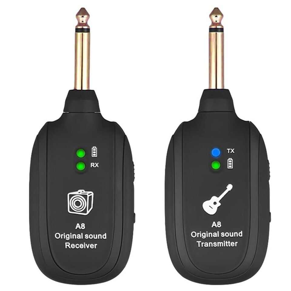 Ayt Magicvoice MV-19583 Uhf Gitar Tip Kablosuz Amfi Ve Enstrüman Kablosuz Mikrofonu Verici Ses Aktarıcı