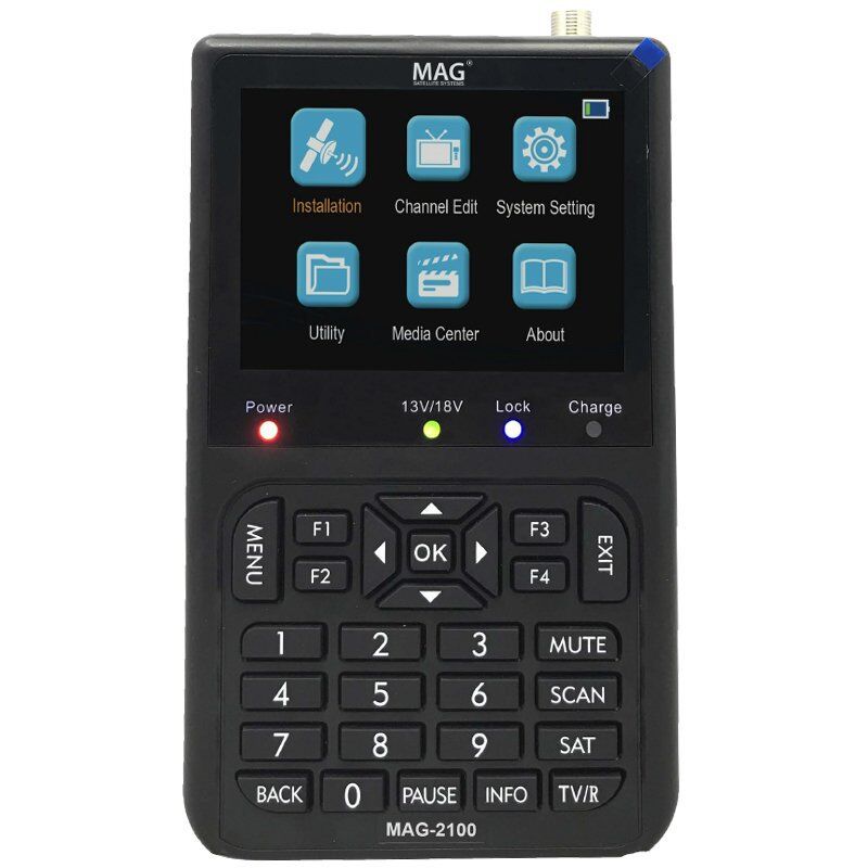Mag 2100 HD Uydu Yön Bulucu 3.5 İnç Ekranlı Görüntülü Uydu Bulucu Ayarlama Cihazı