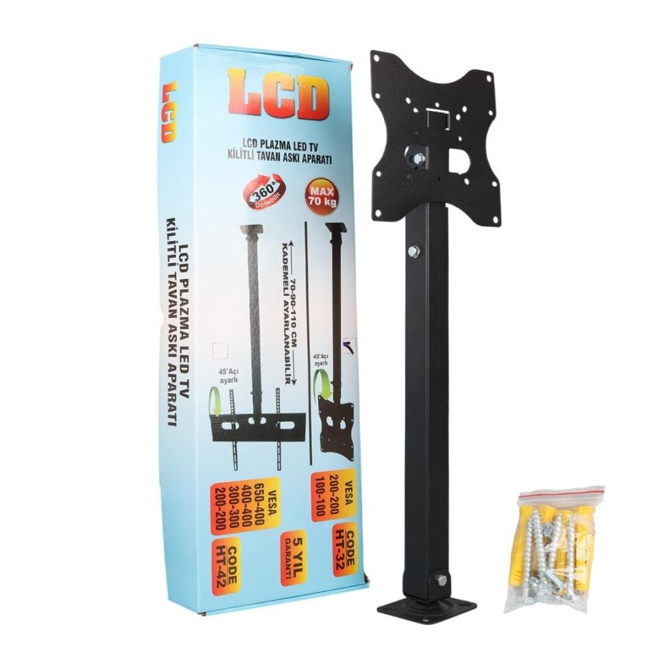 Powermaster PM-32 70-90-110 Cm Dar Ağızlı LCD Askı Aparatı