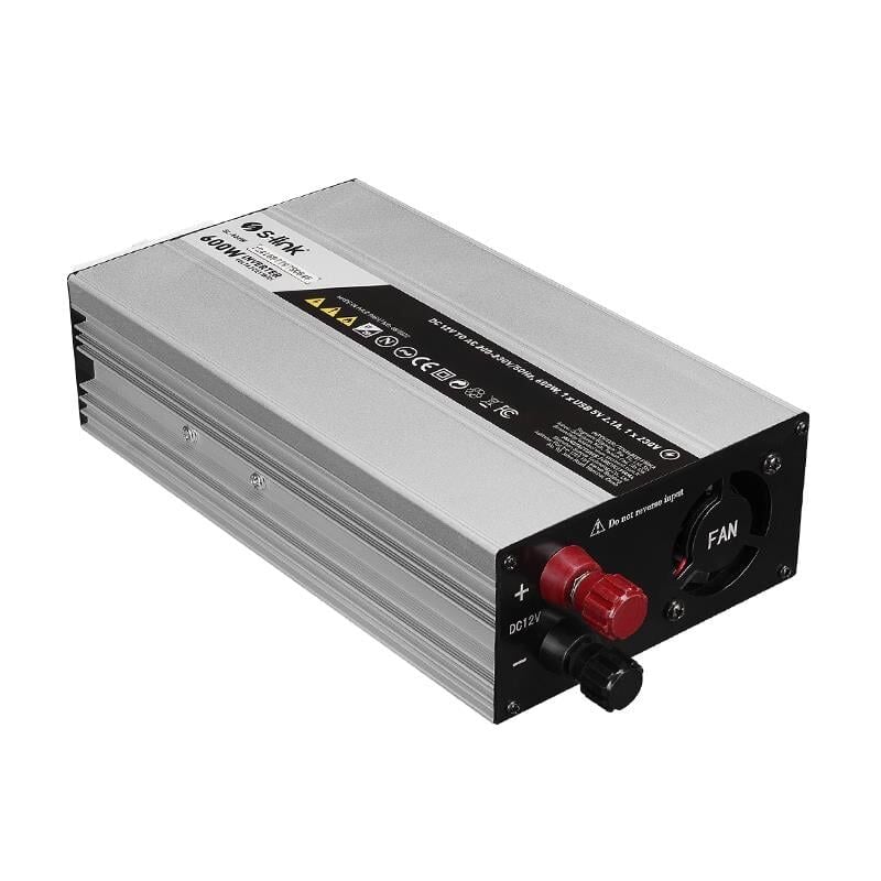 S-Link SL-600W Dc 12 Volt Ac 220 Volt Çevirici Dönüştürücü 600 Watt İnverter 12V-220V