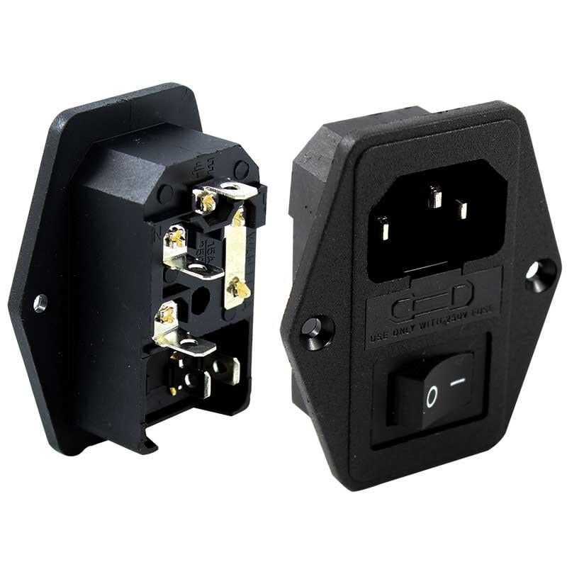 Ayt C7 Dişi Fiş Şase Aç Kapa Anahtarlı Kulaklı Bilgisayar Monitör Power Kablosu Soketi Girişi