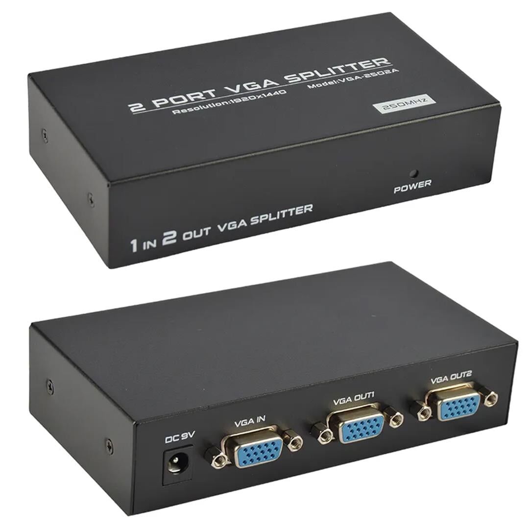 Ayt Powermaster 2 Port 250 Mhz Vga Splitter 1920x1440 Vga Çoklayıcı Çoğaltıcı
