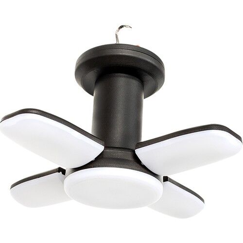 Powermaster Şarjlı Kamp Lambası Aydınlatma 150 Watt Usbli Led Askı Aparatlı 3 Modlu Katlanabilir 4 Kanat